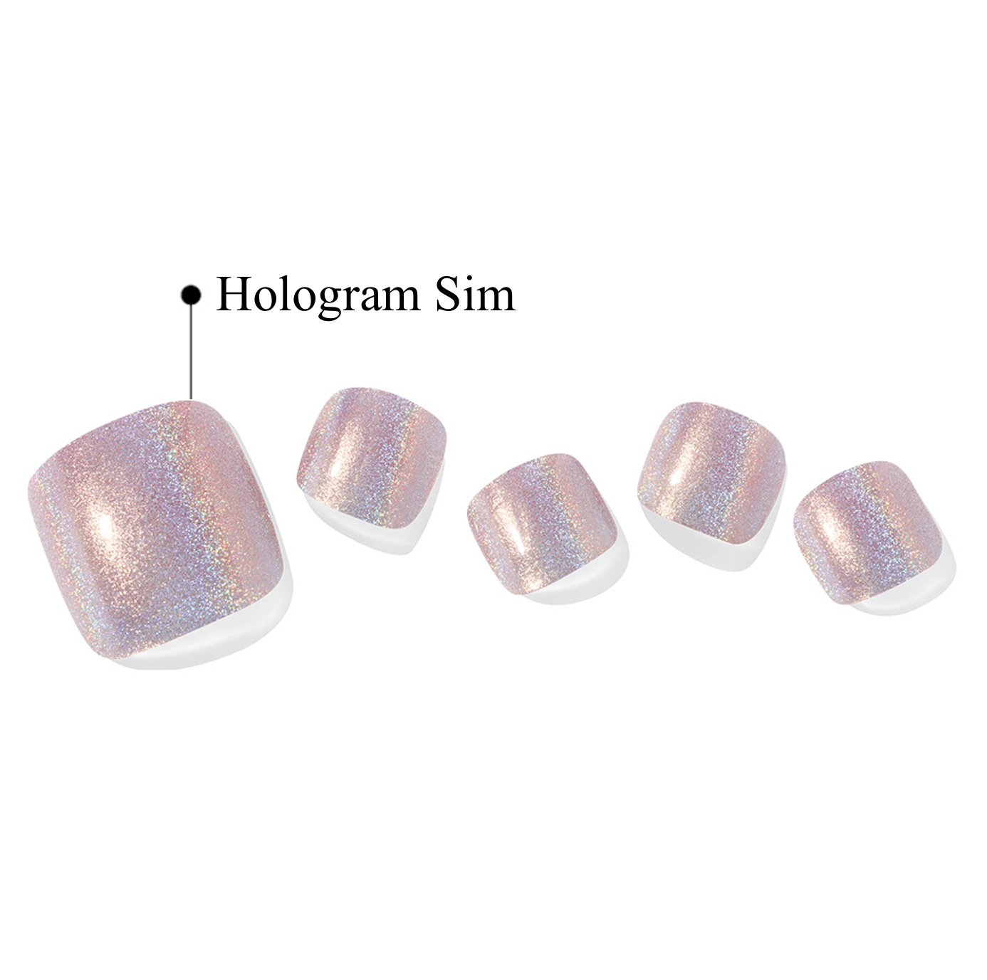 P Rosy Chrome Jel Tırnak 30 Adet 2 Kullanım