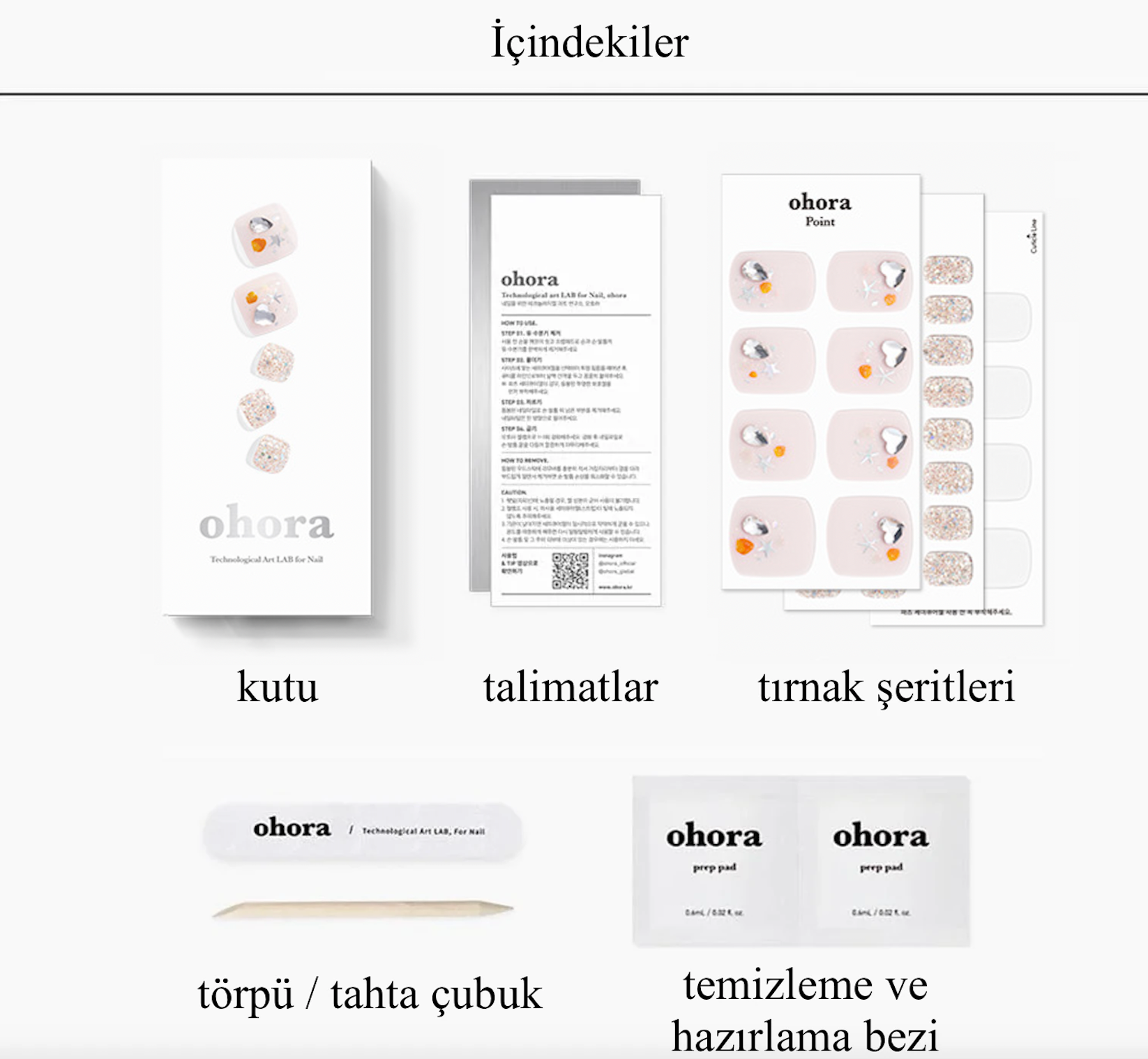 P Sandy Jel Tırnak 30 Adet 2 Kullanım