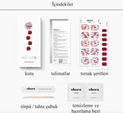 P Satin magenta Jel Tırnak 32 Adet 2 Kullanım