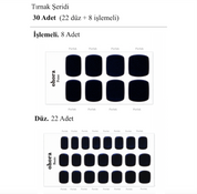 P Sepia Mirror Jel Tırnak 30 Adet 2 Kullanım