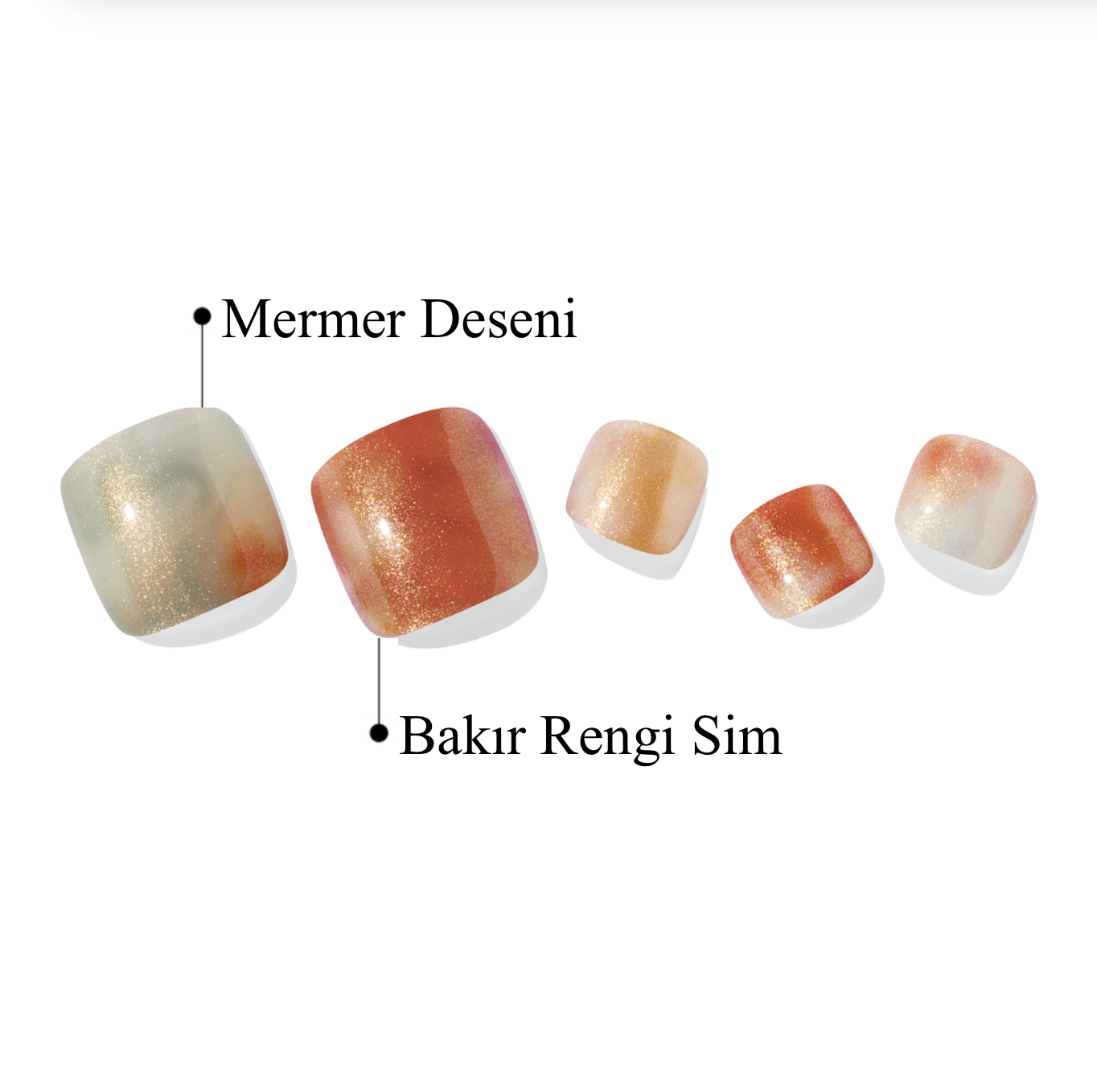 P Tasogare Jel Tırnak 30 Adet 2 Kullanım