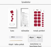 P Tint Burgundy Jel Tırnak 32 Adet 2 Kullanım