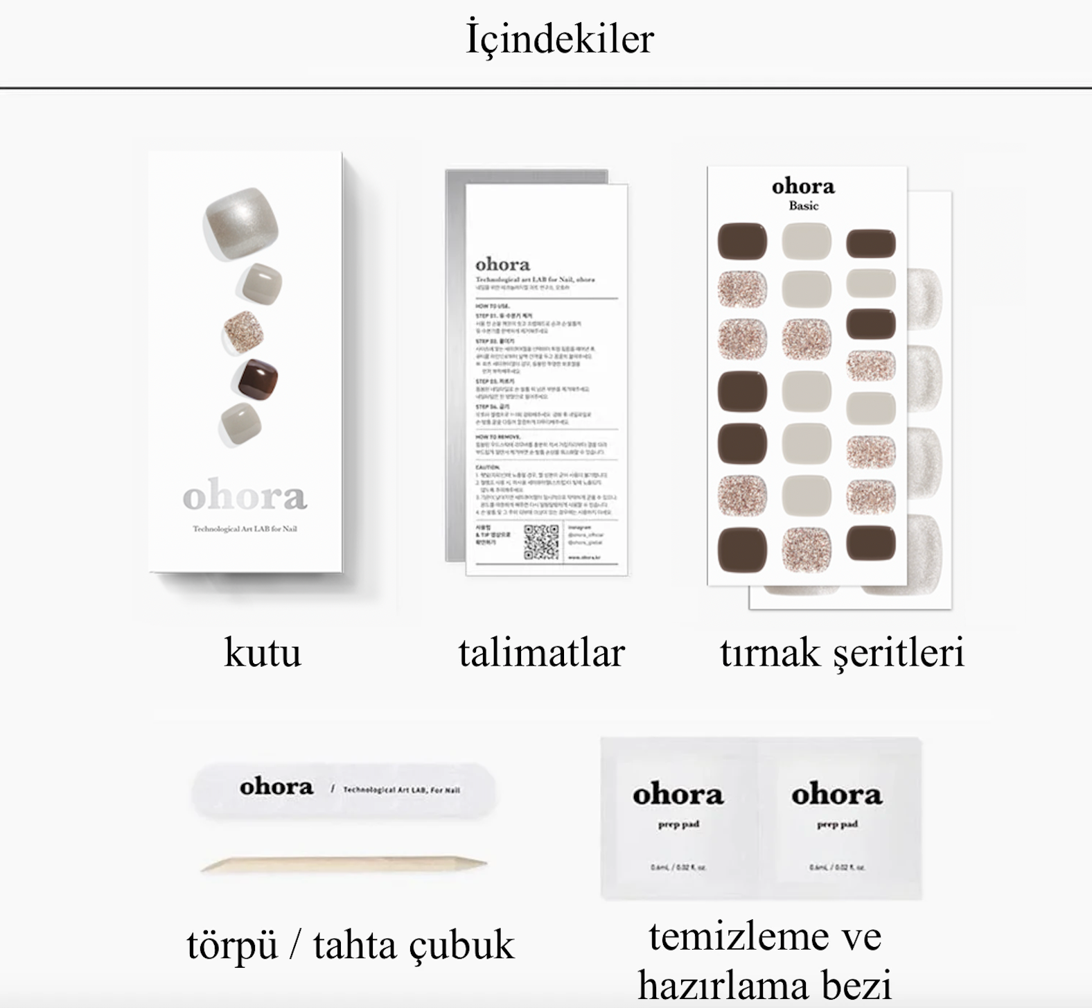 P Urban Brown Jel Tırnak 30 Adet 2 Kullanım