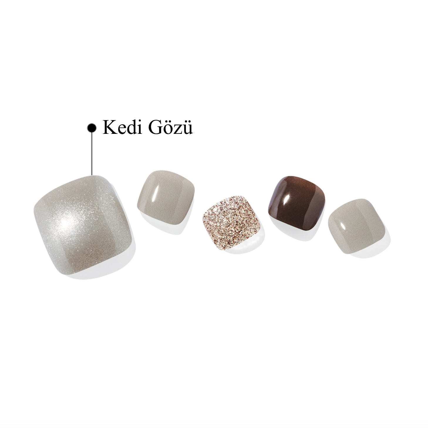 P Urban Brown Jel Tırnak 30 Adet 2 Kullanım