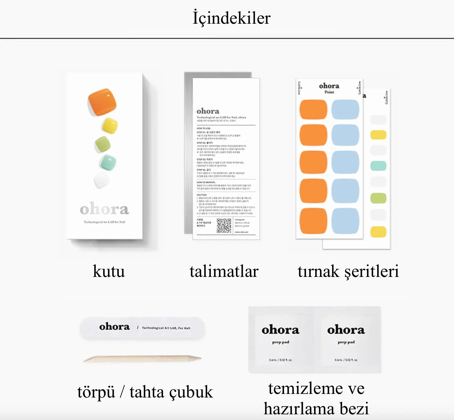 P Vacation Jel Tırnak 32 Adet 2 Kullanım