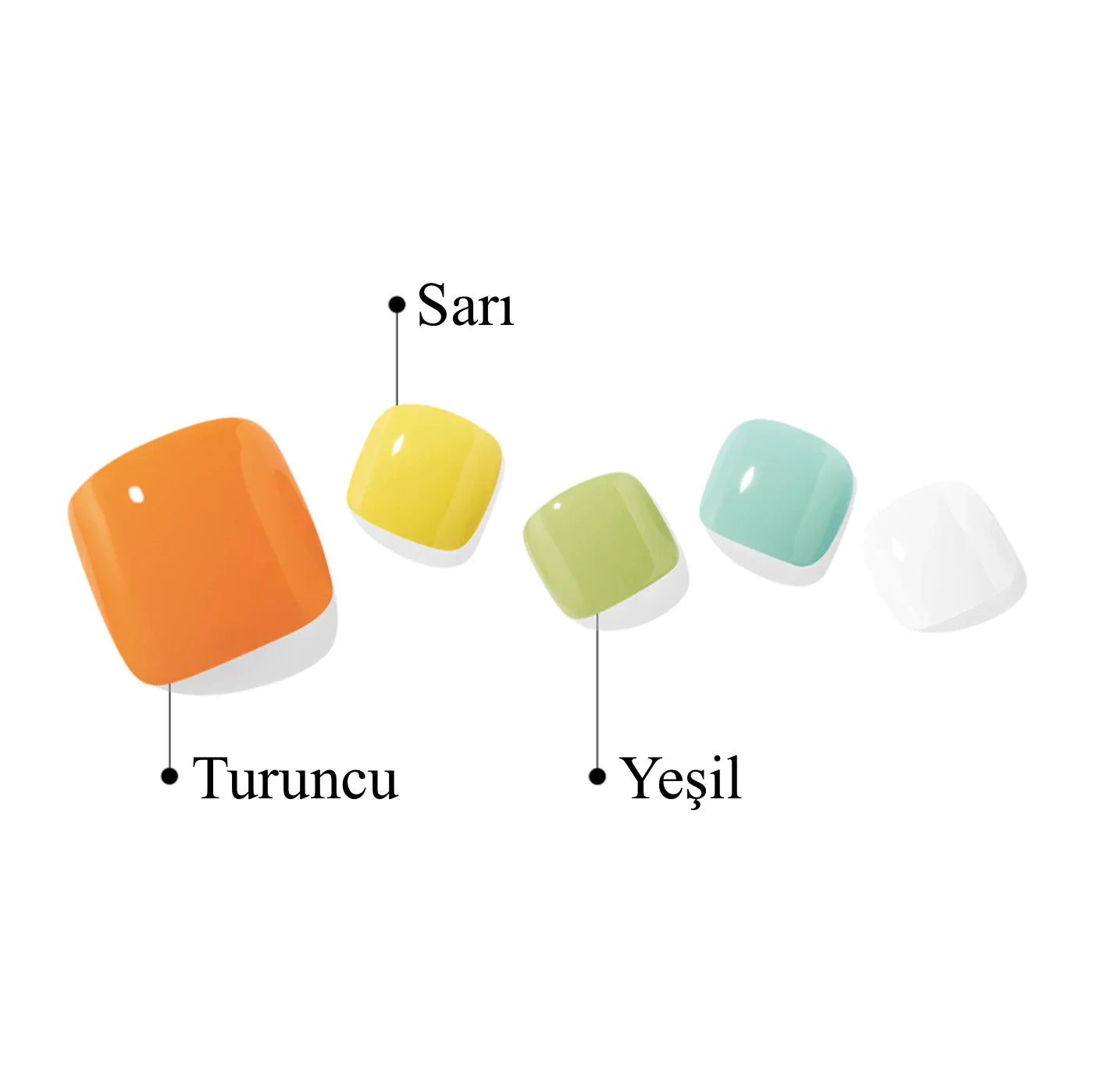 P Vacation Jel Tırnak 32 Adet 2 Kullanım