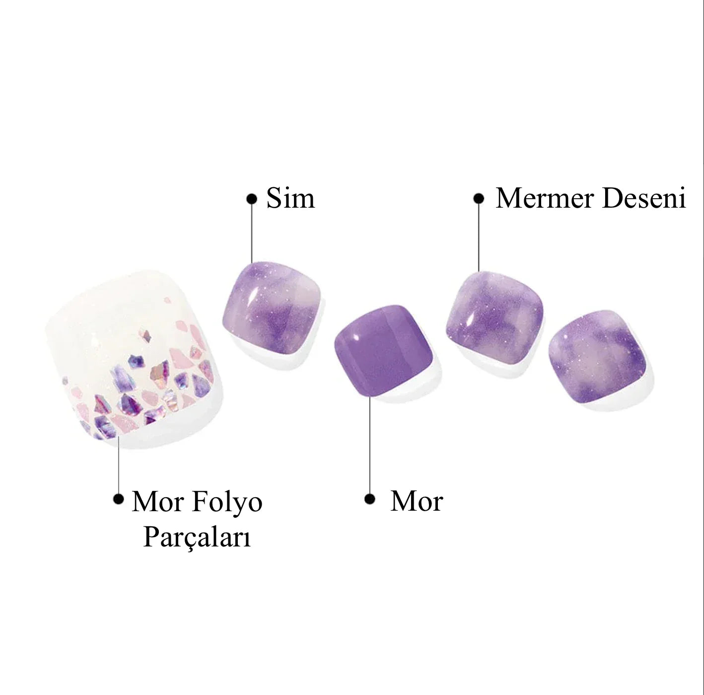 P View Jel Tırnak 32 Adet 2 Kullanım