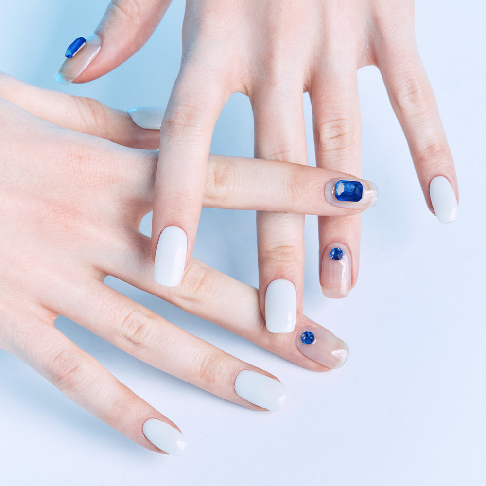 Round Square Jel Tırnak 12 Adet 1 Kullanım