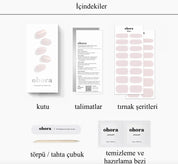 N Glazed Peach Jel Tırnak 30 Adet, 2 Kullanım