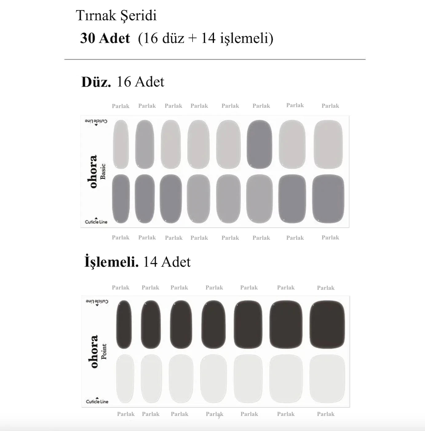 N Raffine Jel Tırnak 30 Adet, 2 Kullanım