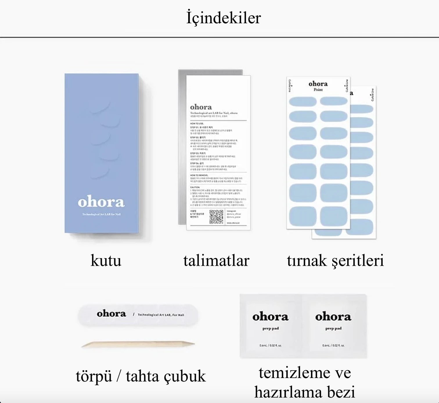 N Cream Sky Jel Tırnak 30 Adet, 2 Kullanım