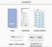 N Cream Sky Jel Tırnak 30 Adet, 2 Kullanım