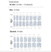 N Tweedy Jel Tırnak 30 Adet, 2 Kullanım