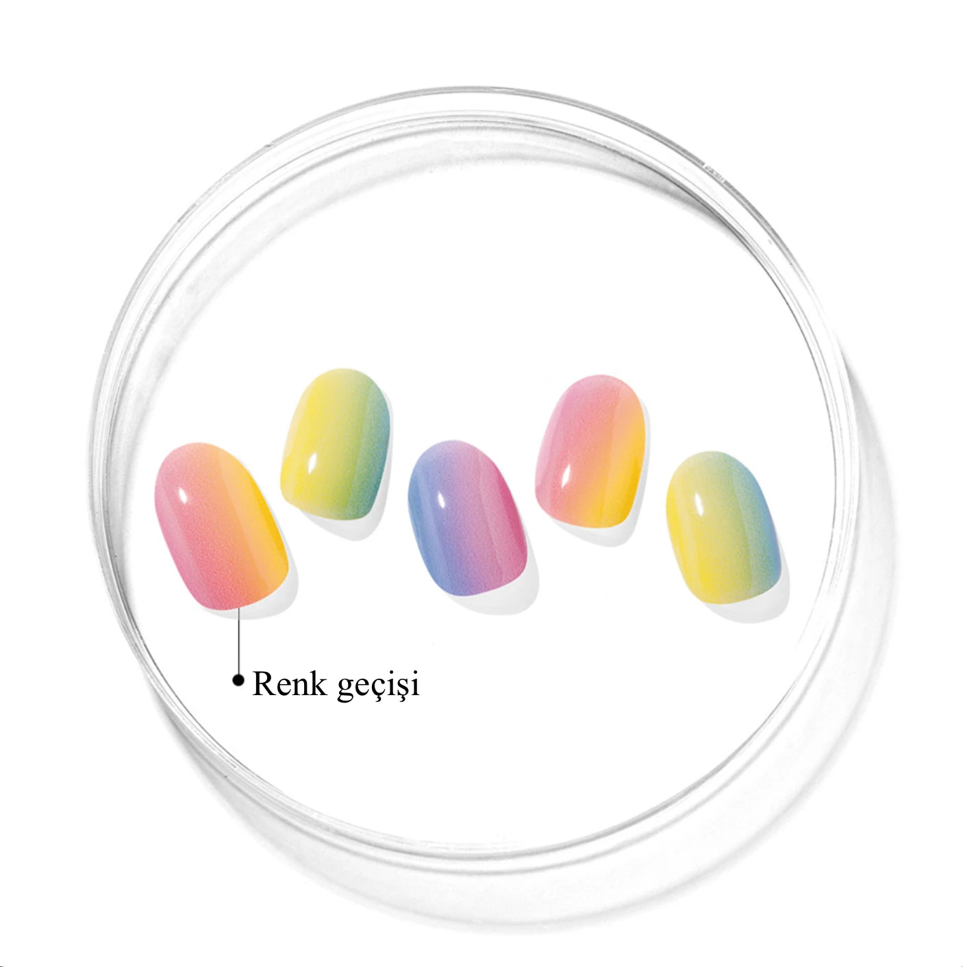 N Pastel Jel Tırnak 30 Adet, 2 Kullanım