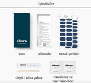 N Cream Indigo Jel Tırnak 30 Adet, 2 Kullanım