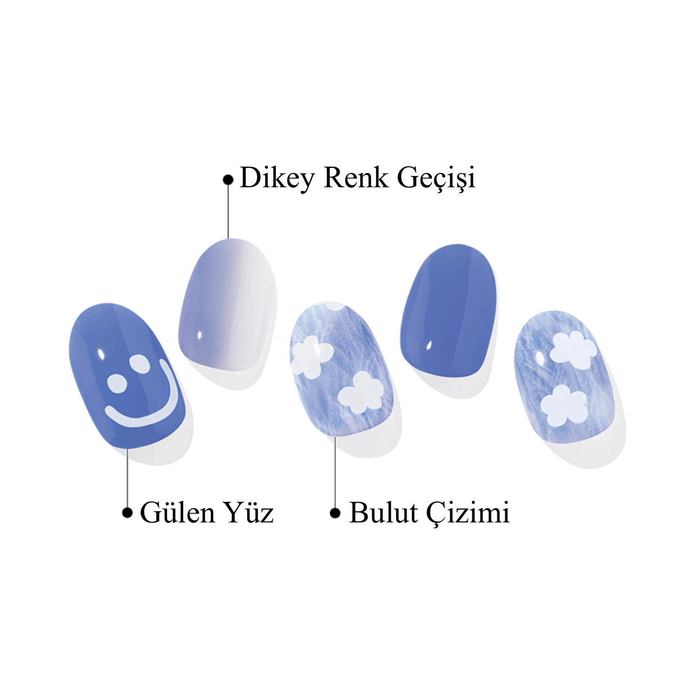 N Cotton Cloud Jel Tırnak 30 Adet, 2 Kullanım