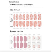 N Rose Moon Jel Tırnak 30 Adet, 2 Kullanım