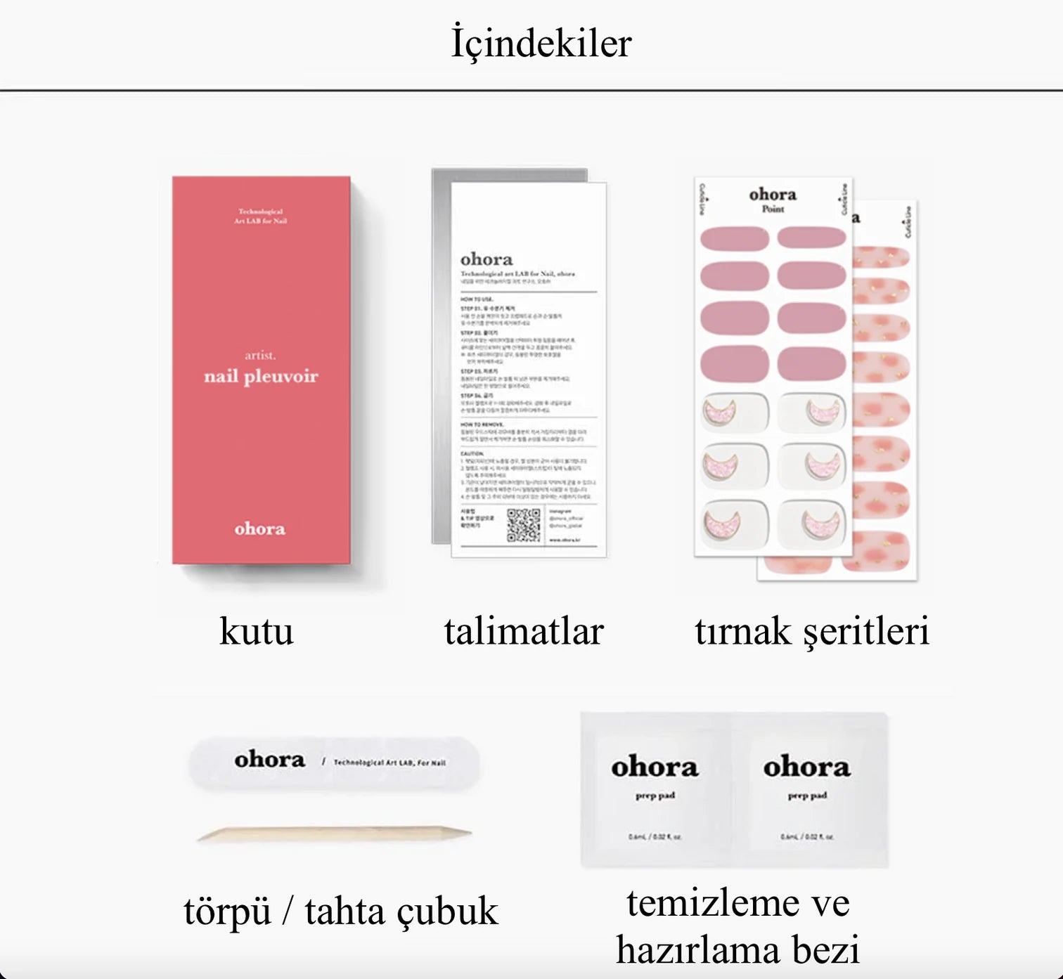 N Rose Moon Jel Tırnak 30 Adet, 2 Kullanım