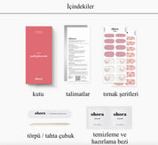 N Rose Moon Jel Tırnak 30 Adet, 2 Kullanım