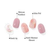 N Rose Moon Jel Tırnak 30 Adet, 2 Kullanım