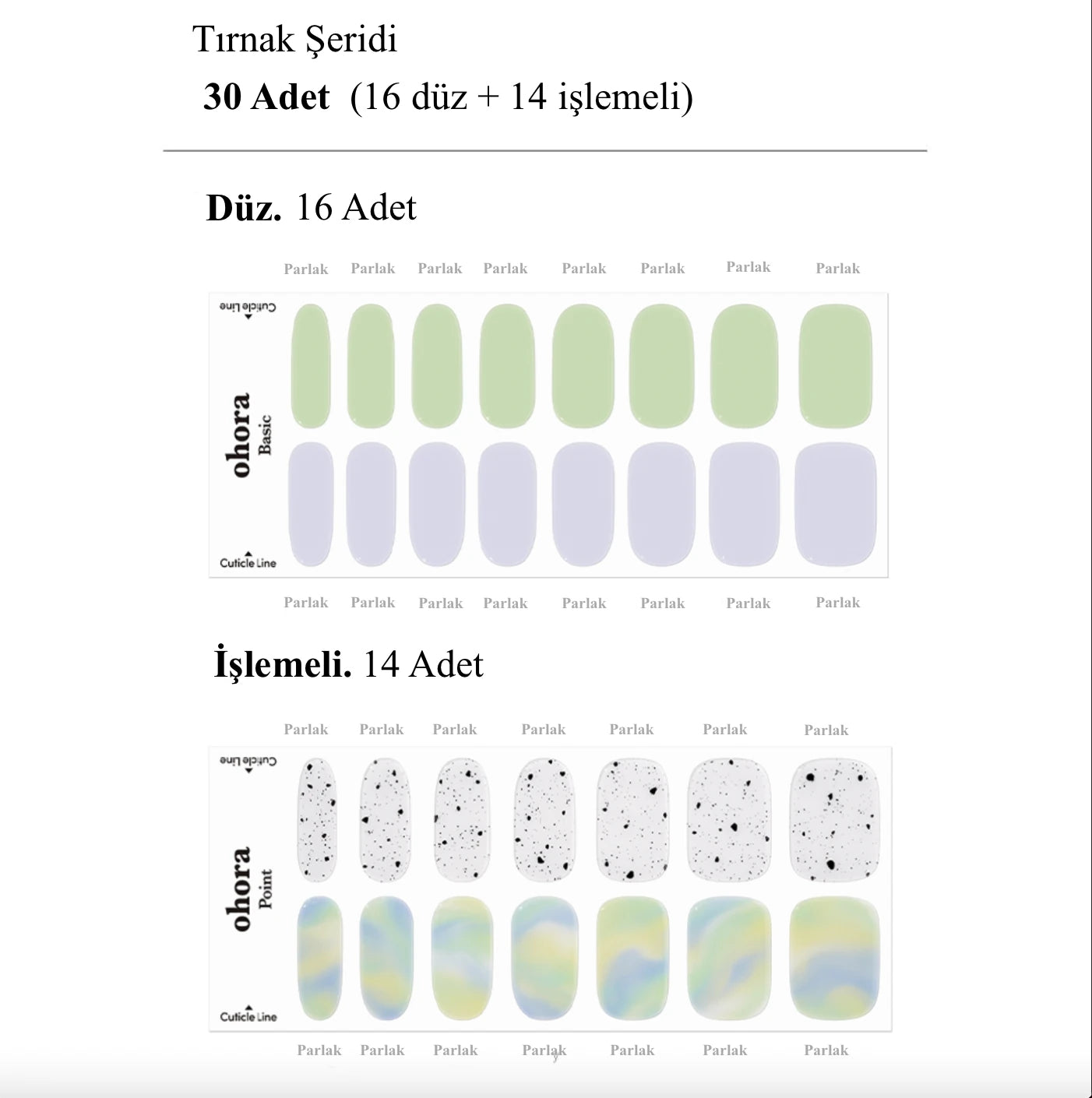 N Fairy Jel Tırnak 30 Adet, 2 Kullanım