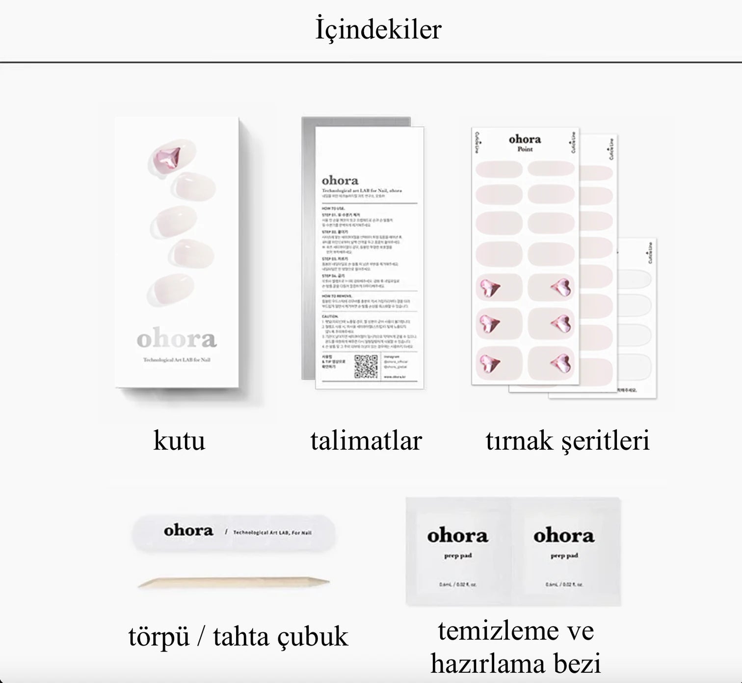 Cozy White Jel Tırnak 30 Adet, 2 Kullanım