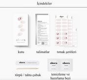 Cozy White Jel Tırnak 30 Adet, 2 Kullanım