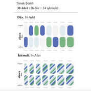 N Lollie Jel Tırnak 30 Adet, 2 Kullanım