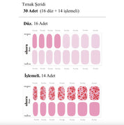 N Sweet Hongmae Jel Tırnak 30 Adet, 2 Kullanım