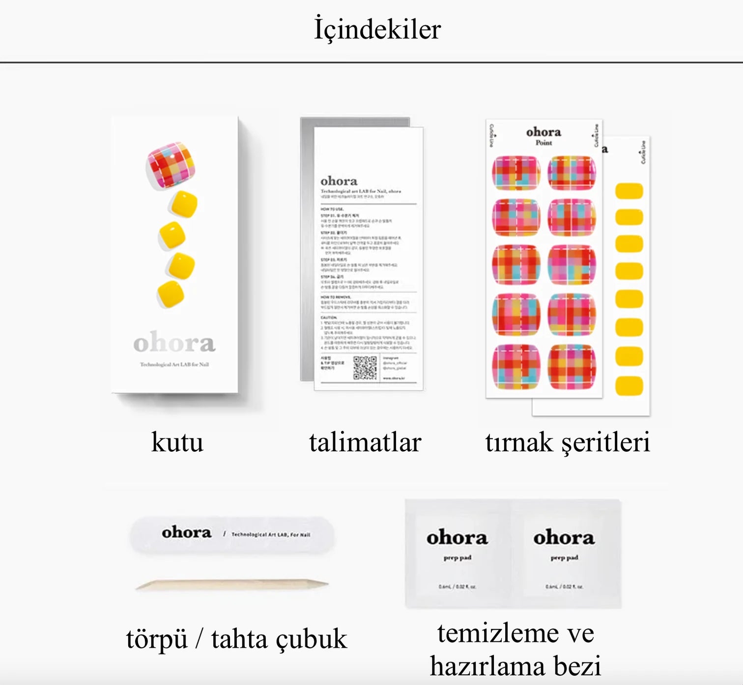 P Duble Check Jel Tırnak 32 Adet, 2 Kullanım