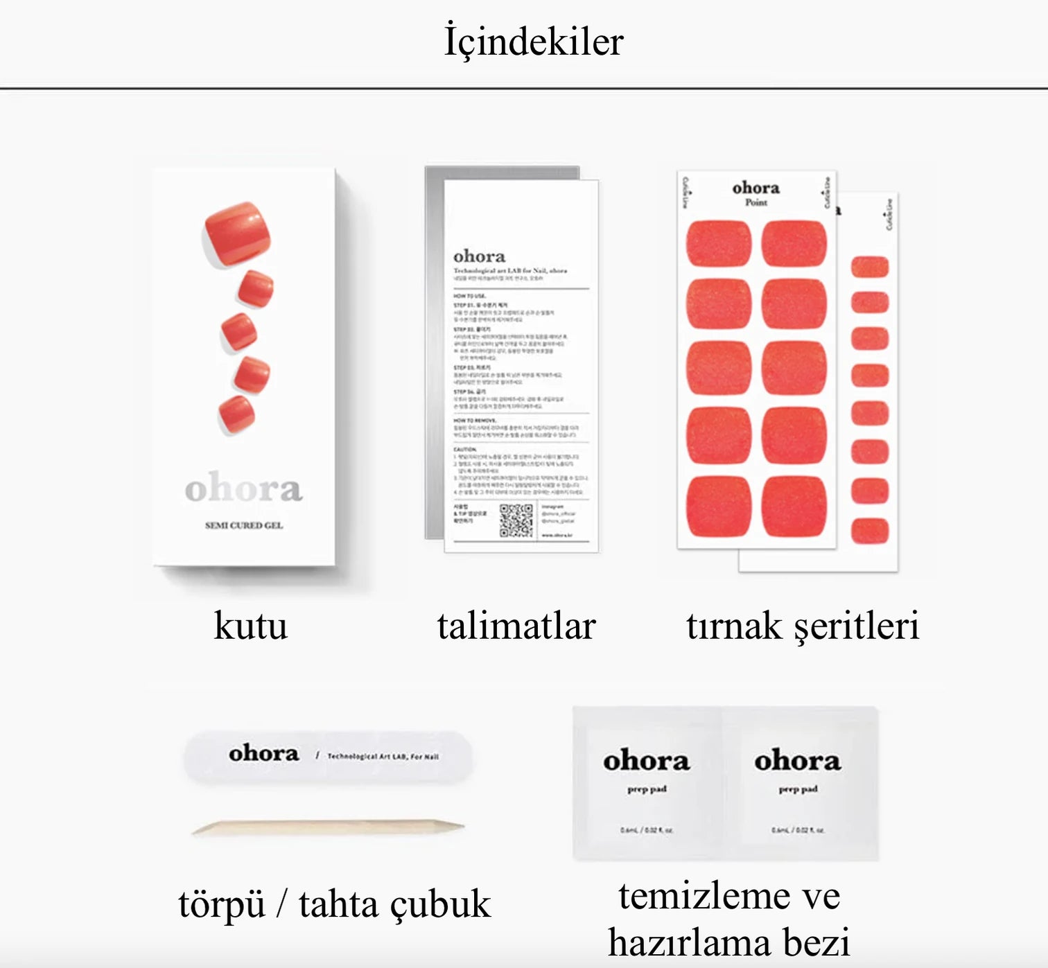 P Vermeil Jel Tırnak 32 Adet, 2 Kullanım