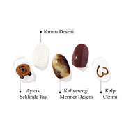 N Latte Bear Jel Tırnak 30 Adet, 2 Kullanım