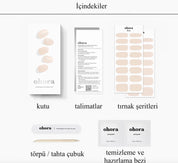 N Glazed Apricot Jel Tırnak 30 Adet, 2 Kullanım