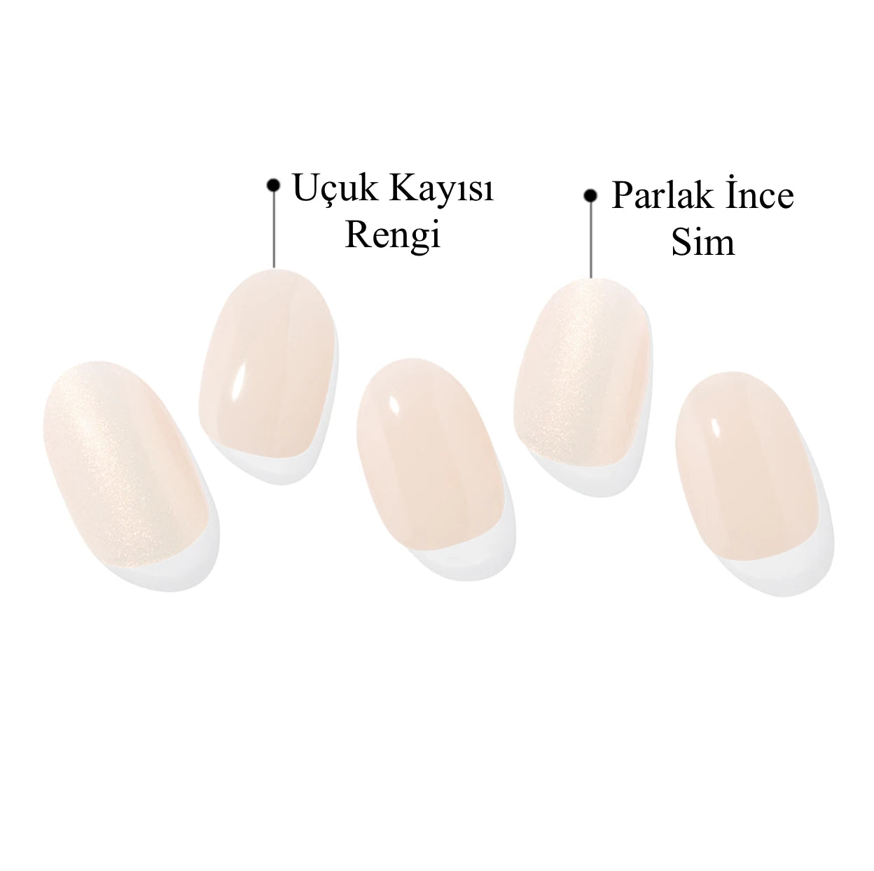 N Glazed Apricot Jel Tırnak 30 Adet, 2 Kullanım