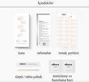 N Glazed Linen Jel Tırnak 30 Adet, 2 Kullanım