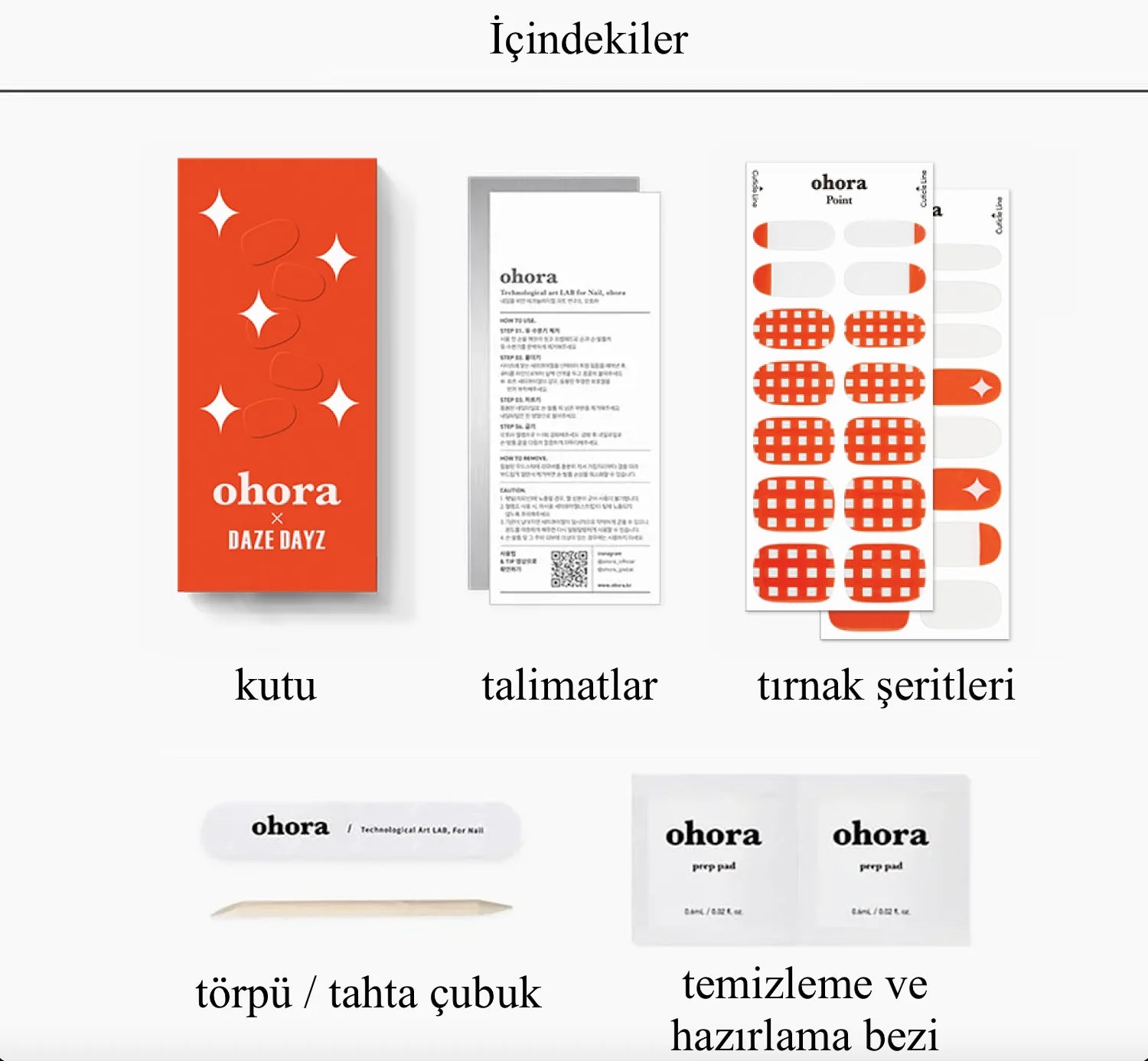 Ohora X Daze Dayz Tangerine Manikür Pedikür Seti