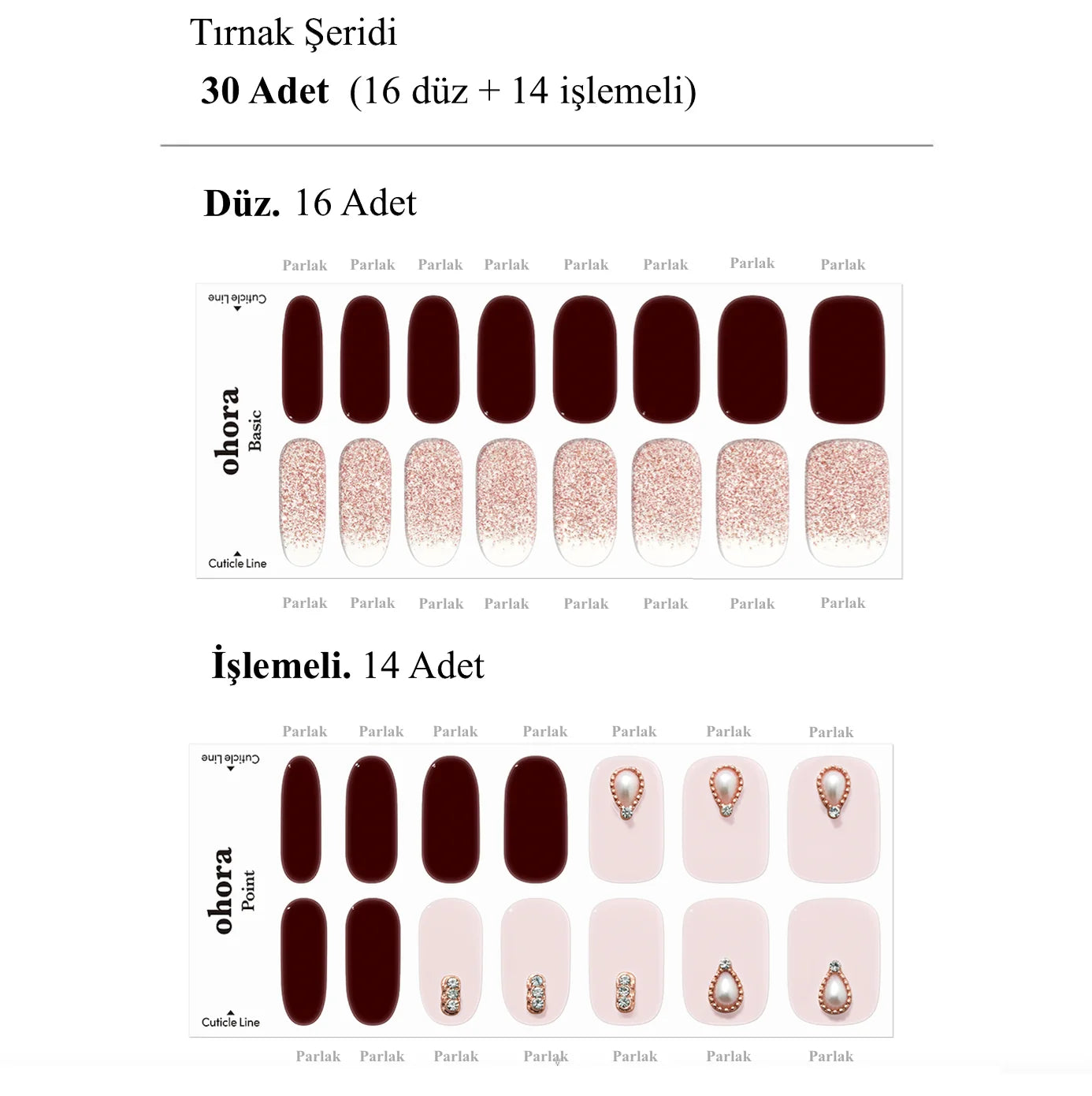 N La Vie En Rose Jel Tırnak 30 Adet, 2 Kullanım