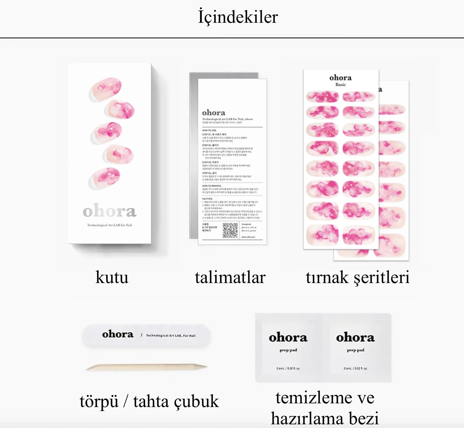 N Pinkish Jel Tırnak 30 Adet, 2 Kullanım