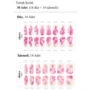 N Pinkish Jel Tırnak 30 Adet, 2 Kullanım