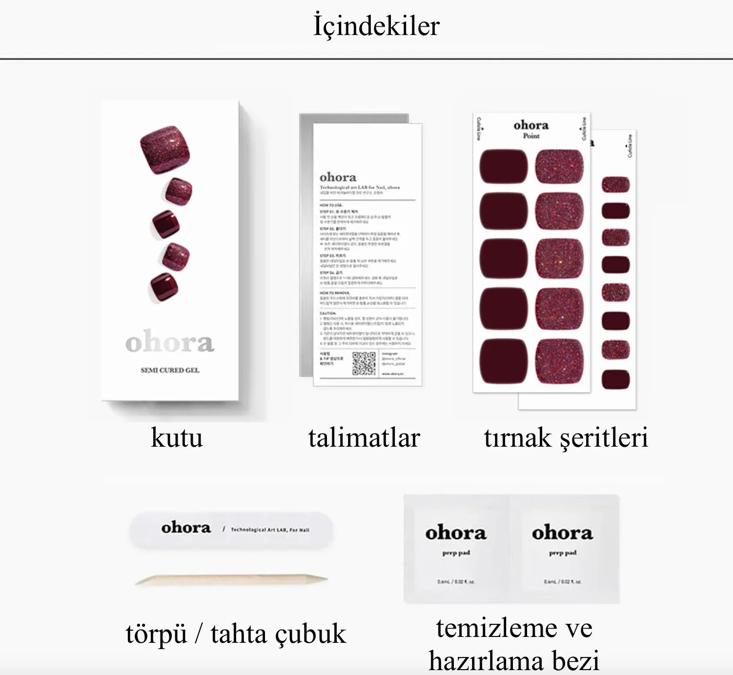 P Linda Jel Tırnak 32 Adet, 2 Kullanım