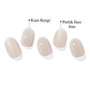 N Glazed Sand Jel Tırnak 30 Adet, 2 Kullanım