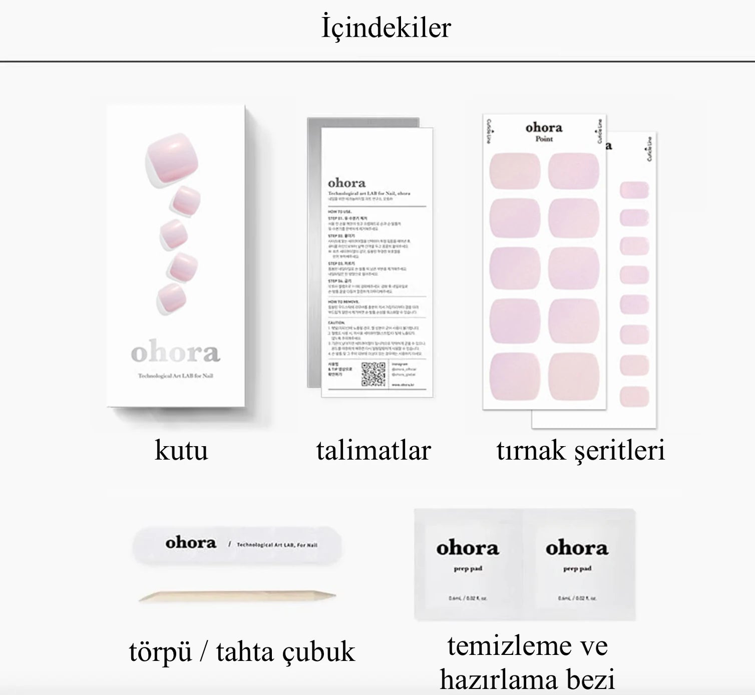 P Ballerina Jel Tırnak 32 Adet, 2 Kullanım