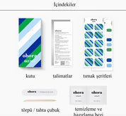 P Lollie Stripe Jel Tırnak 32 Adet, 2 Kullanım