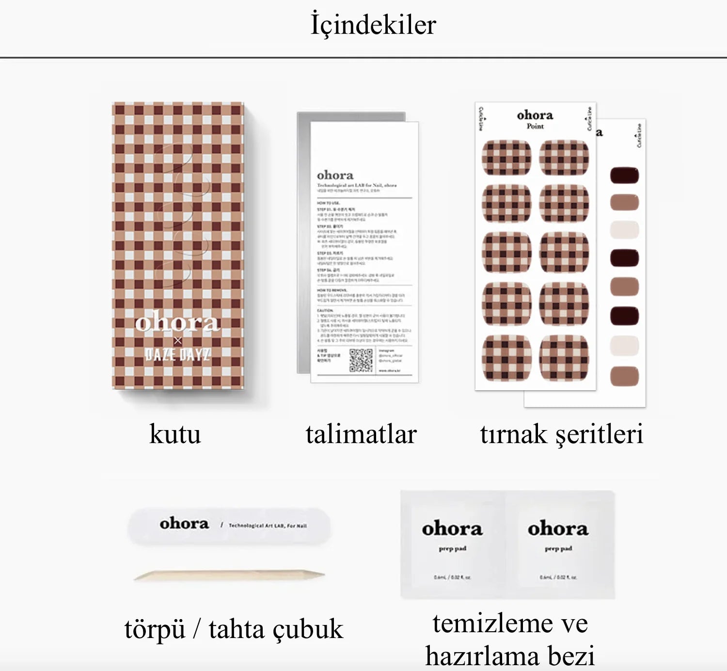 P Moca Jel Tırnak 32 Adet, 2 Kullanım