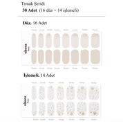 N Winter Delight Jel Tırnak 30 Adet, 2 Kullanım