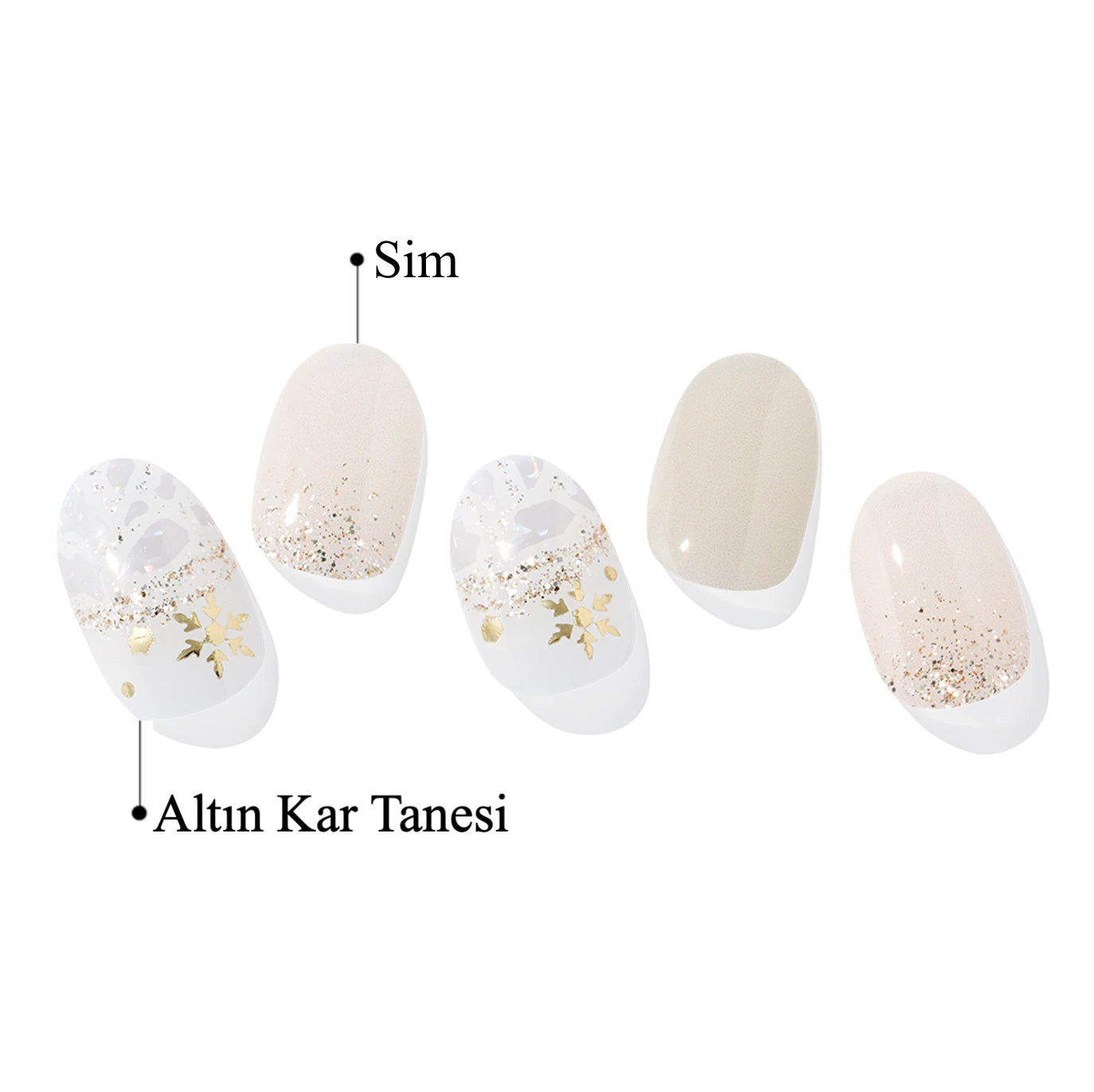 N Winter Delight Jel Tırnak 30 Adet, 2 Kullanım