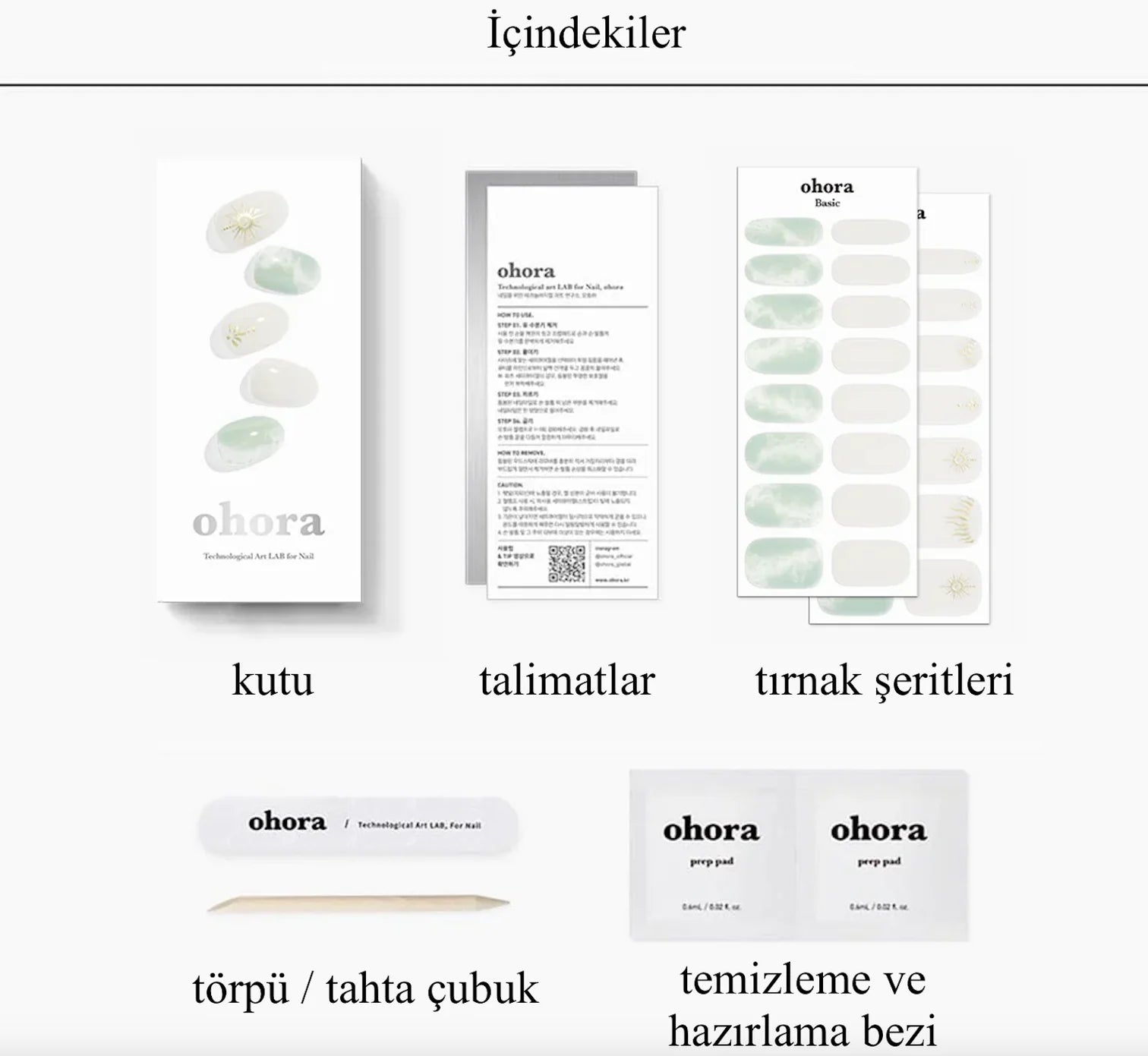 N Hippie Jade Jel Tırnak 30 Adet, 2 Kullanım