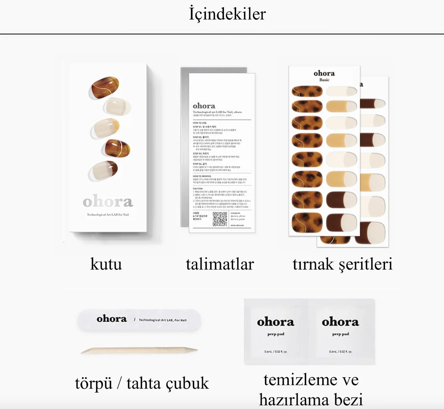 N Amber French Jel Tırnak 30 Adet, 2 Kullanım