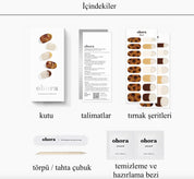 N Amber French Jel Tırnak 30 Adet, 2 Kullanım