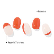 N More Orange Jel Tırnak 30 Adet, 2 Kullanım